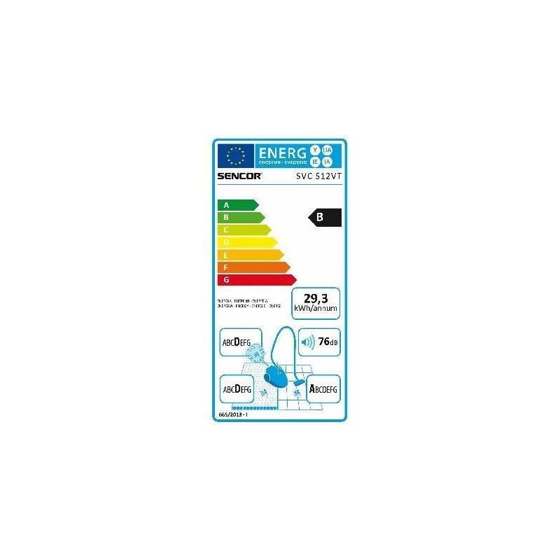 Aspirateur traineau sans sac SENCOR SVC-512VT - Puissant et silencieux - Violet