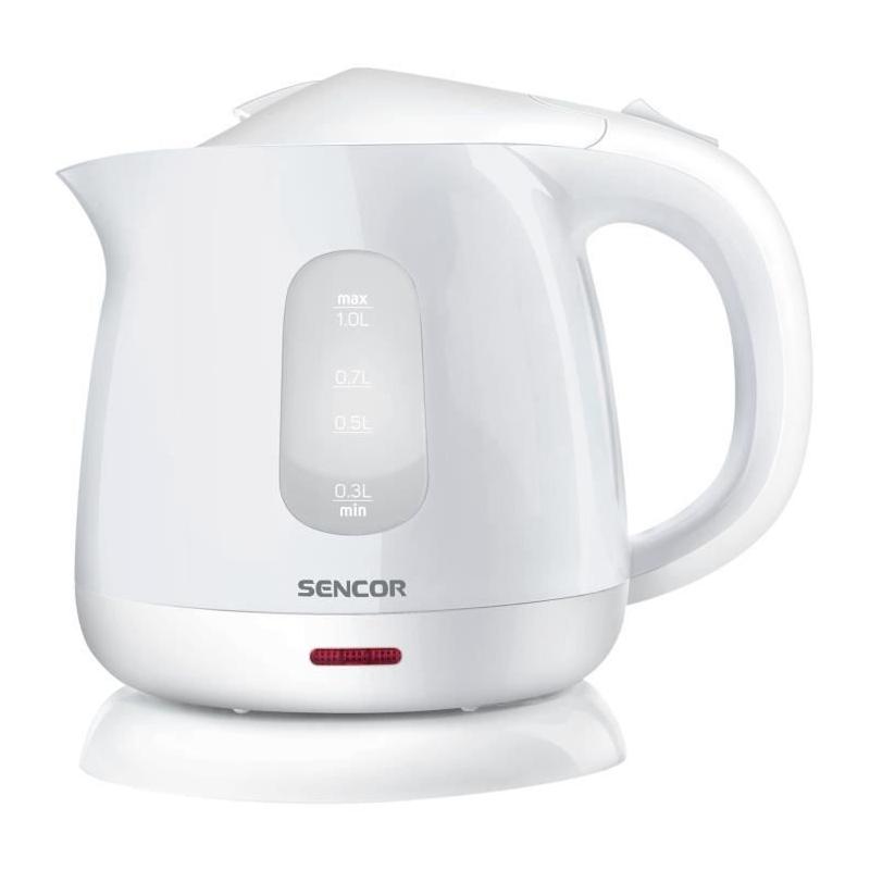 Bouilloire SENCOR SWK 1010WH - Design Blanc - 1100 W - 1 L