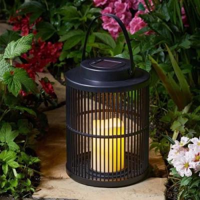 Lanterne Solaire Urbane Noire | Élégante lampion d'extérieur