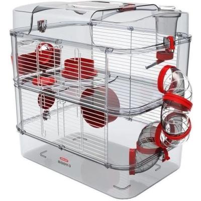 Cage Rody3 duo pour petits rongeurs - Grenadine - L 41 x l 27 x H 40,5 cm