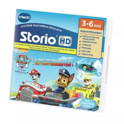 VTech Jeu Storio HD Pat' Patrouille