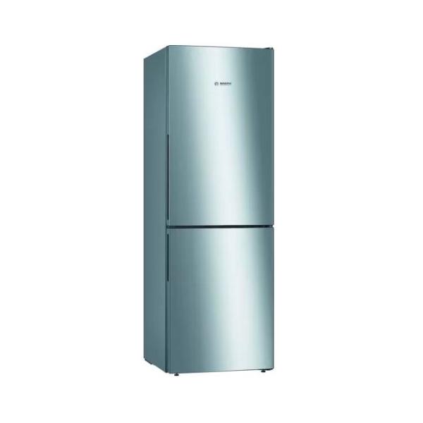 BOSCH KGV33VLEAS - Réfrigérateur congélateur bas - 288L (194+94) - Froid brassé - L 60cm x H 176cm - Inox