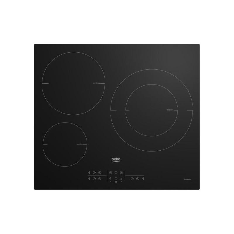 Beko HII63200MTB plaque Noir Intégré 58 cm Plaque avec zone à induction 3 zone(s)