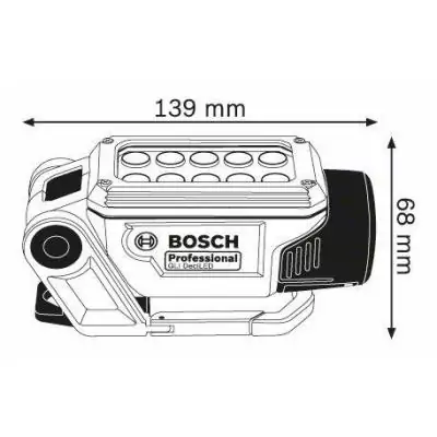 Bosch GLI DeciLED Professional Bleu, Gris LED