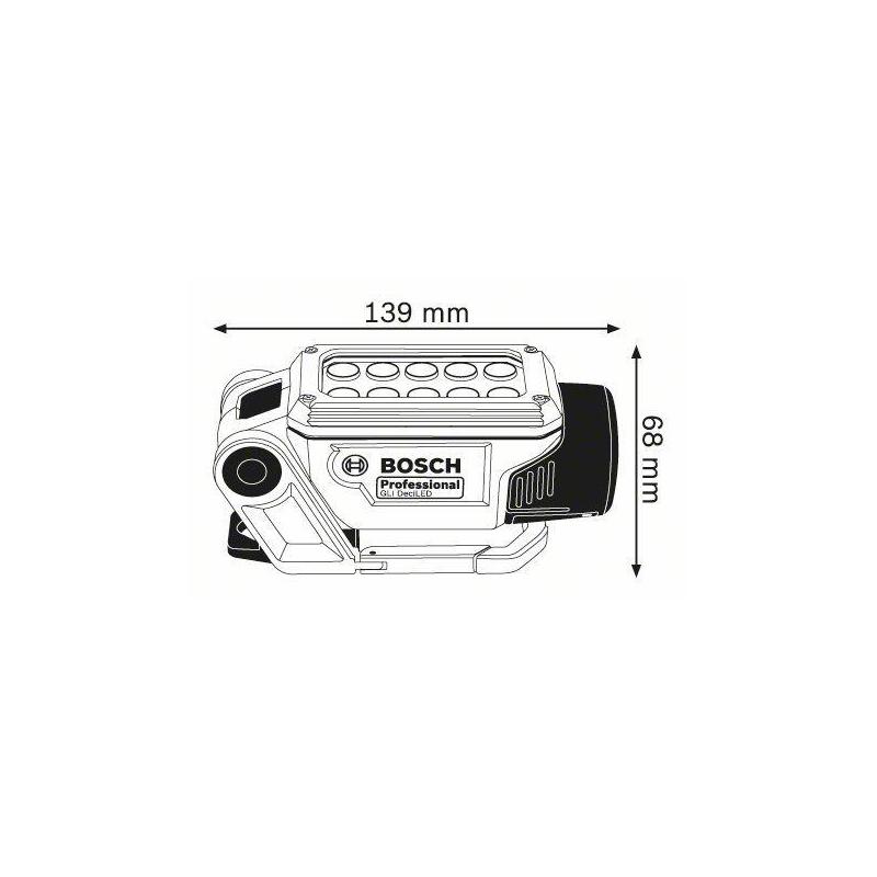Bosch GLI DeciLED Professional Bleu, Gris LED