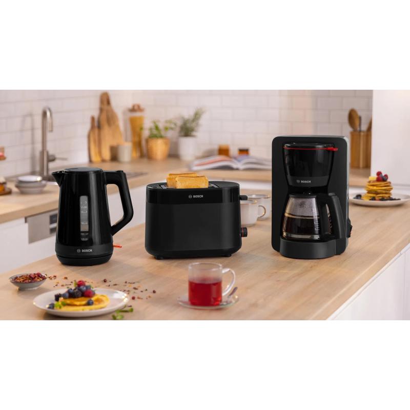 Bosch TWK1M123 bouilloire 1,7 L 2400 W Noir