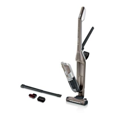 Bosch BBH3ALL23 aspirateur balai et balai électrique Aspirateur-balai 2 en 1 Batterie Sec Sans sac 0,4 L Champagne, Métallique