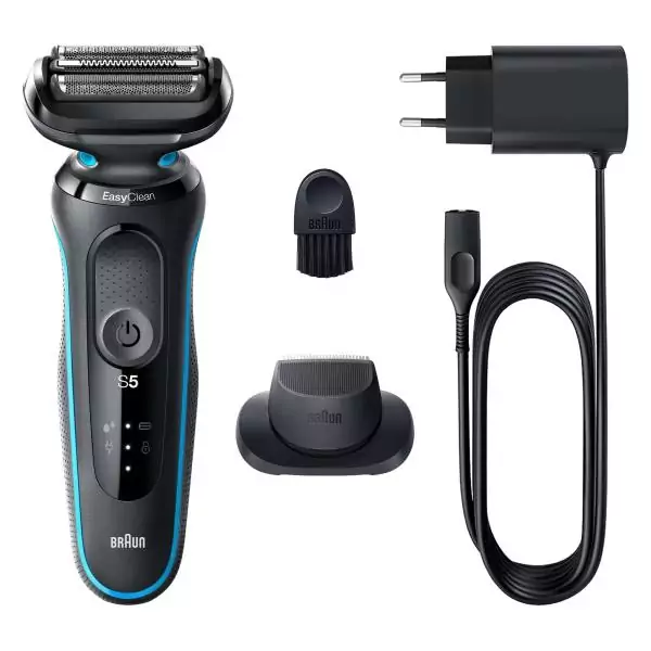 Braun Series 5 51-M1200s rasoir pour homme Rasoir à grille Tondeuse Noir, Bleu