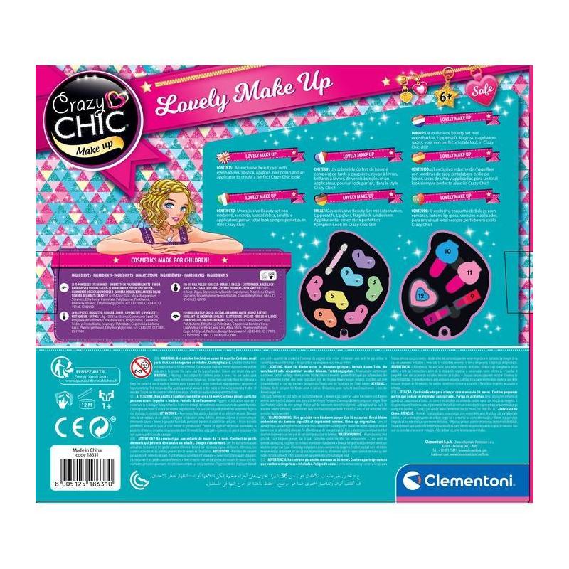 Clementoni Crazy Chic Palette de maquillage Sirène - Lovely make up mermaid