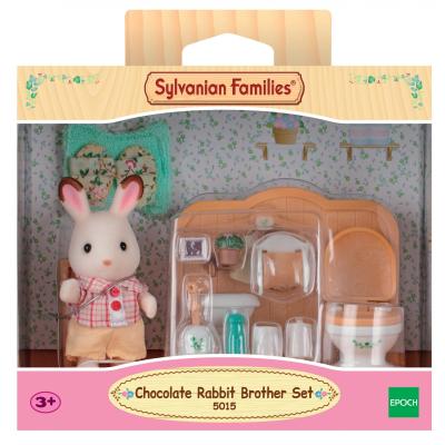 Sylvanian Families Le frère Lapin Chocolat et toilettes