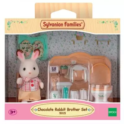 Sylvanian Families Le frère Lapin Chocolat et toilettes