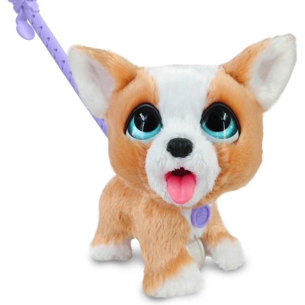 Jouet interactif - FURREAL FRIENDS - Mon Copain qui Fait Popo 23 cm - Animal interactif avec laisse, friandises et pelle