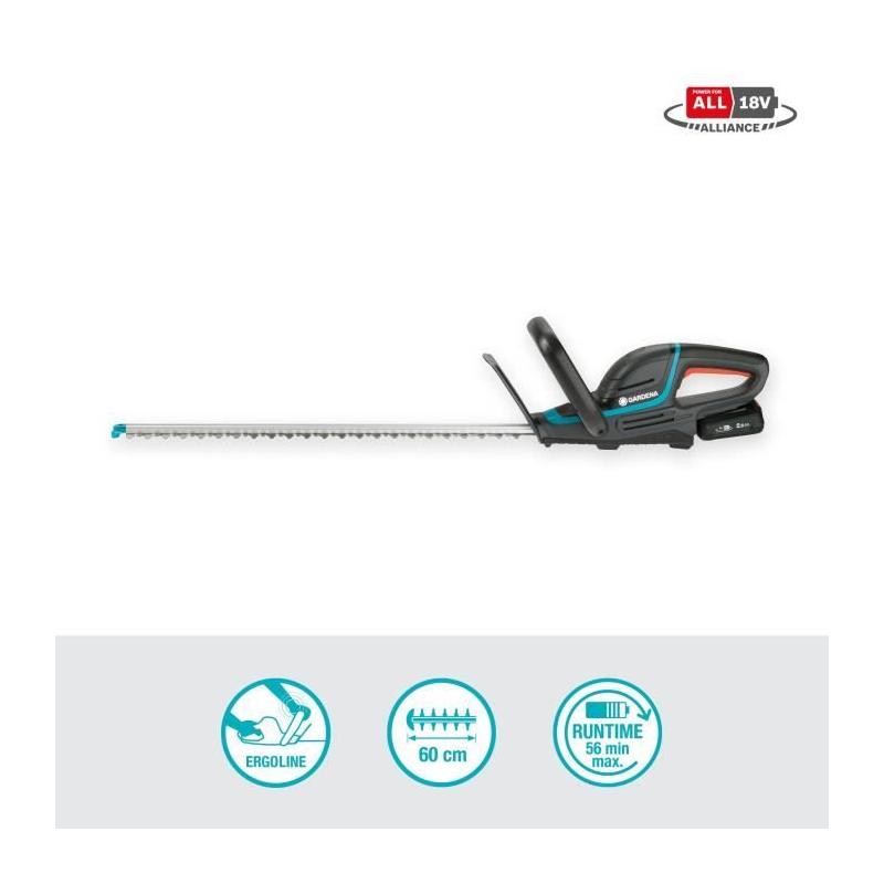Taille-haie sans fil GARDENA ComfortCut 60/18V - Puissant et pratique!