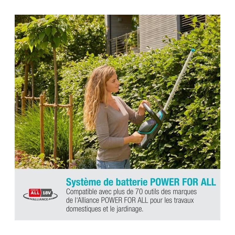 Taille-haie sans fil GARDENA ComfortCut 60/18V - Puissant et pratique!