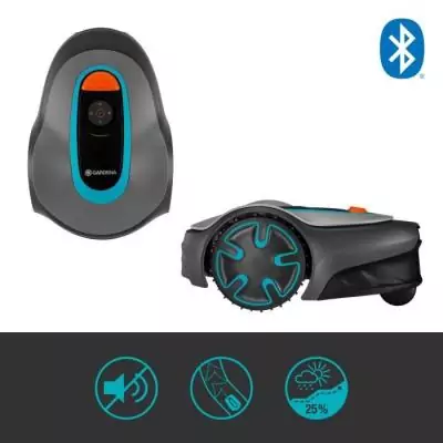 Tondeuse robot GARDENA SILENO minimo 250 - Bluetooth - 250m² - Triple lames pivotantes