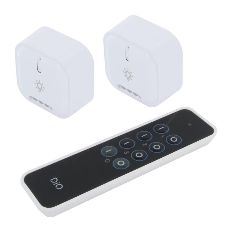 Kit 2 modules éclairage et télécommande DiO CONNECTED HOME - Contrôlez votre éclairage!