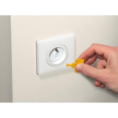 Lot de 12 cache-prises avec clés pour une sécurité optimale
