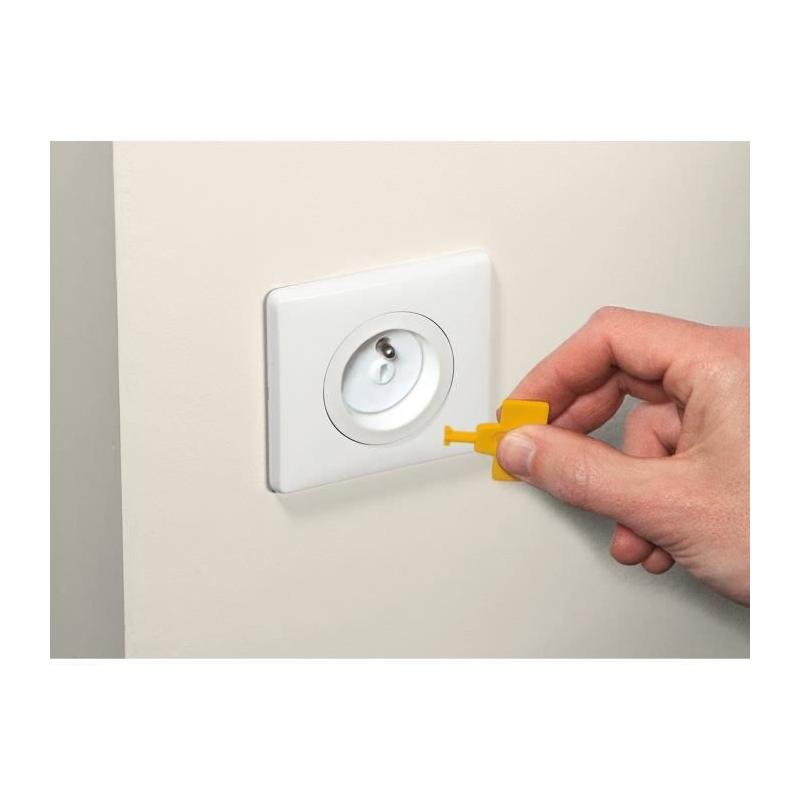 Lot de 12 cache-prises avec clés pour une sécurité optimale
