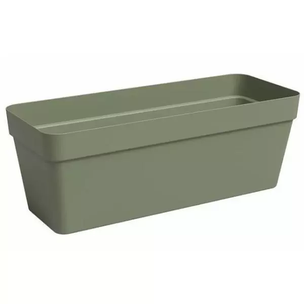 ARTEVASI Jardiniere - Plastique - Vert Cendre - Rectangulaire - L49,9 x P20 x H18,1cm