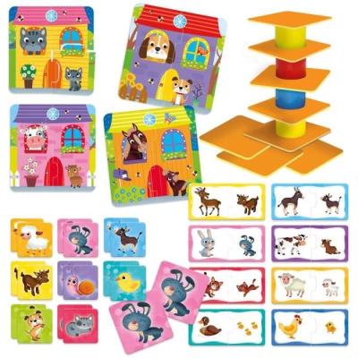 La Ferme 4 en 1 - Coffret éducatif pour bébé - Puzzle et associations