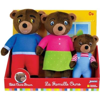 Coffret peluche PETIT OURS BRUN pour une famille câline