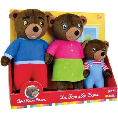 Coffret peluche PETIT OURS BRUN pour une famille câline