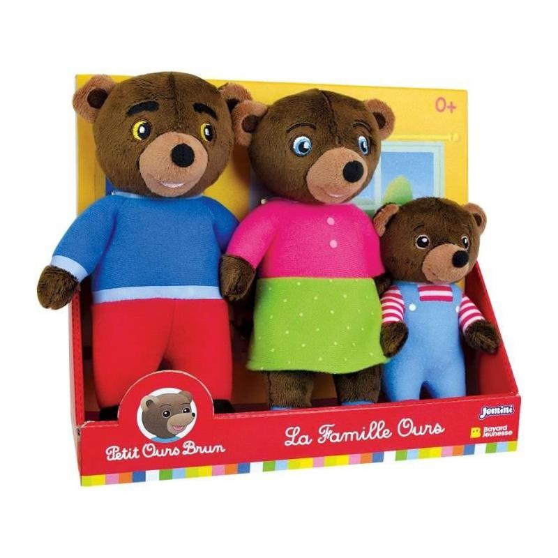 Coffret peluche PETIT OURS BRUN pour une famille câline