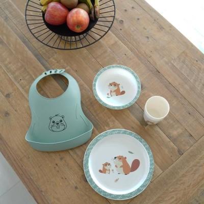 Ensemble repas micro-ondes THERMOBABY - Castor - Assiette, bol, gobelet