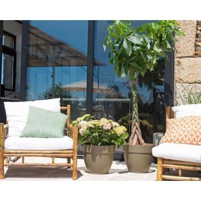 POT DE FLEUR 30CM ANTHRACITE CAPRI CAMAPANA