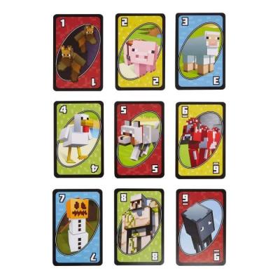 Jeu de cartes Uno Minecraft pour les fans du jeu vidéo!