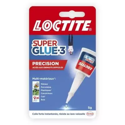 Colle cyanoacrylate Loctite Super Glue-3P - Précision 5g
