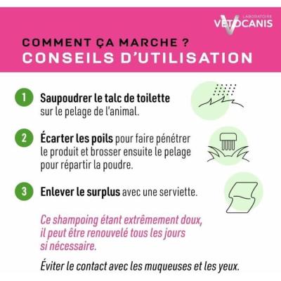 Shampoing sec VETOCANIS - 150gr pour Chat