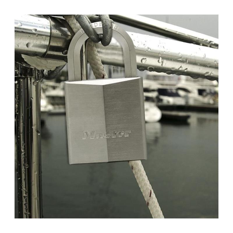 Cadenas en laiton nickelé 40mm - Haute sécurité - 4 clés - MASTER LOCK