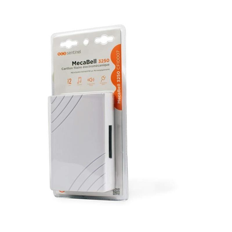 Carillon filaire SCS SENTINEL 3250 Blanc - Mélodie 2 notes - 80 dB
