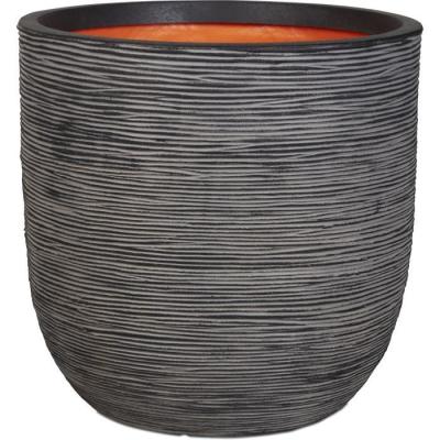 Jardinière Nature Rib anthracite 43 x 41 cm - KOFZ933