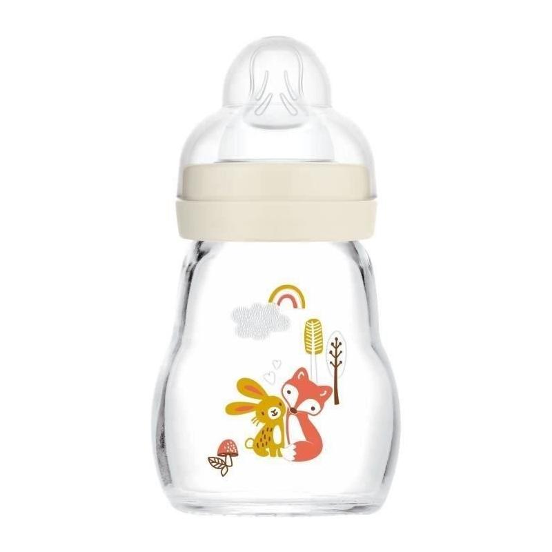 Biberon en verre MAM Hérisson Blanc 170ml