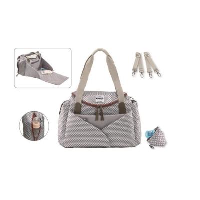 Sac à langer Sydney II BEABA - Modulable et spacieux - Gris Corail