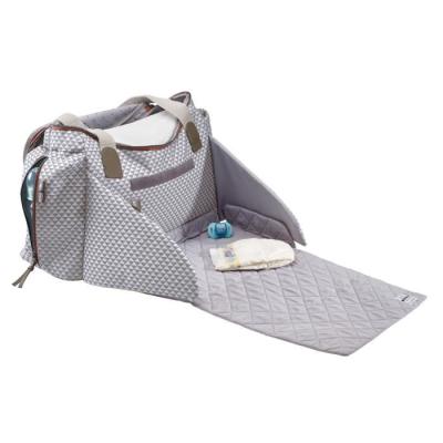 Sac à langer Sydney II BEABA - Modulable et spacieux - Gris Corail
