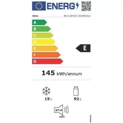 Réfrigérateur Table Top BEKO BU1154HCN - Compact et Efficace Réfrigérateur Table Top BEKO BU1154HCN - Compact et Efficace
