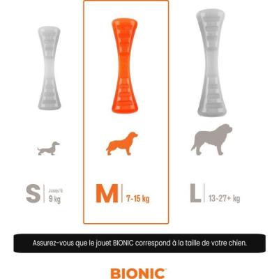 Jouet pour chien BIONIC - Bâton Urban stick - Taille Medium 23 cm