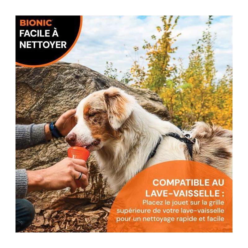 Jouet pour chien BIONIC Os Medium 12 cm - Caoutchouc ultra résistant
