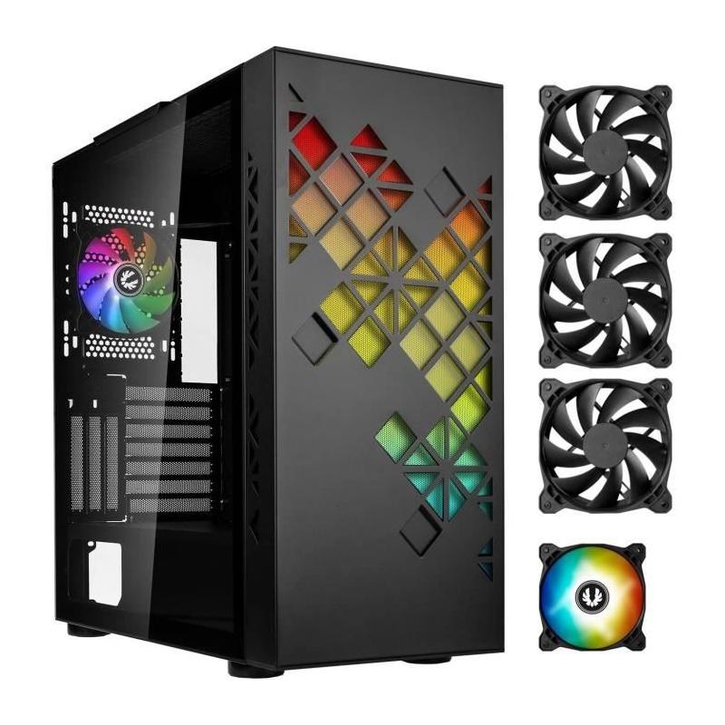 Boitier PC sans alimentation - BITFENIX Tracery ARGB (Noir) - Moyen tourE-ATX