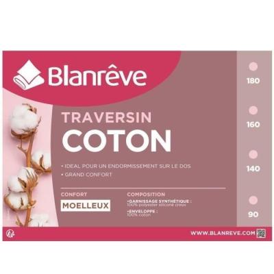 Traversin en coton BLANREVE - Douceur garantie!
