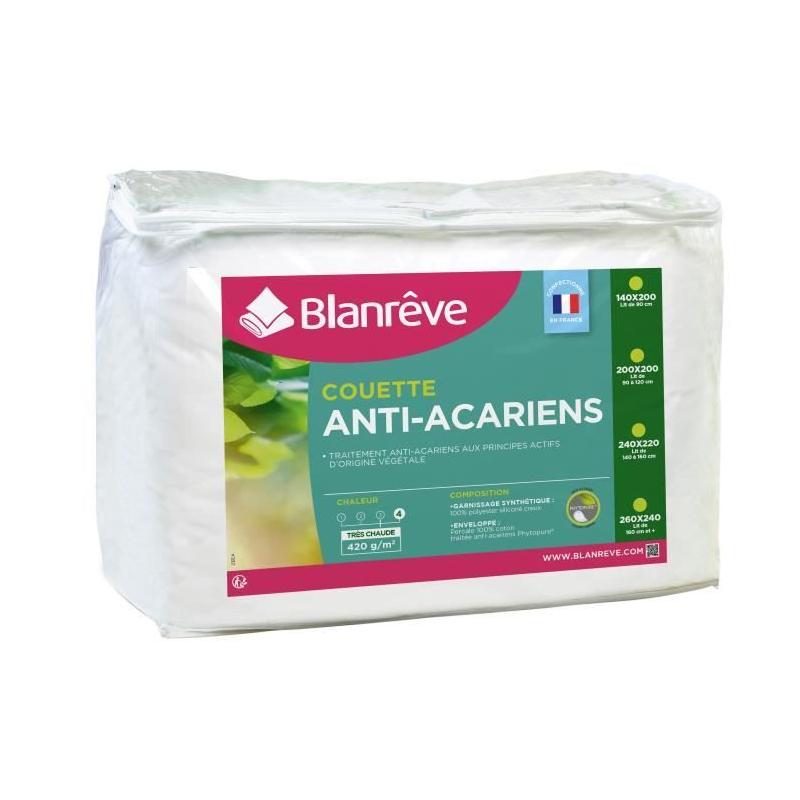 Couette très chaude anti-acariens 420g/m² - 140x200cm