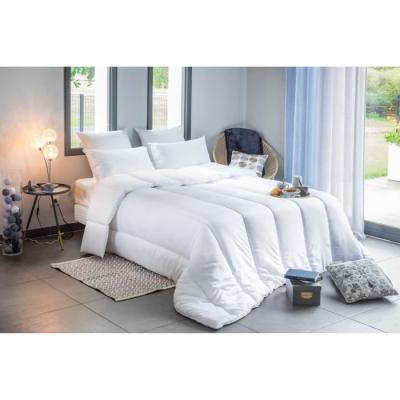Couette tempérée anti-acariens BLANREVE 200 x 200 cm - Blanc