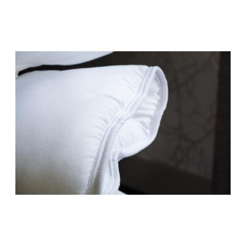 Couette chaude anti-acariens 400 gr/m² BLANREVE 140x200cm Blanc