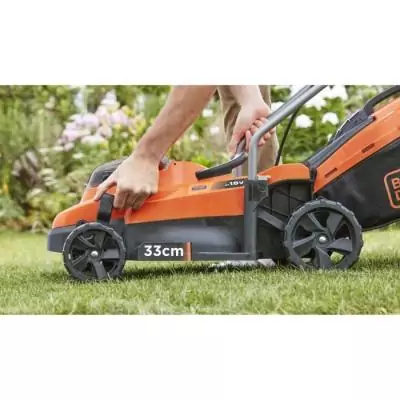 Tondeuse sans fil BLACK+DECKER 18V - Coupe 33cm Tondeuse sans fil BLACK+DECKER 18V - Coupe 33cm