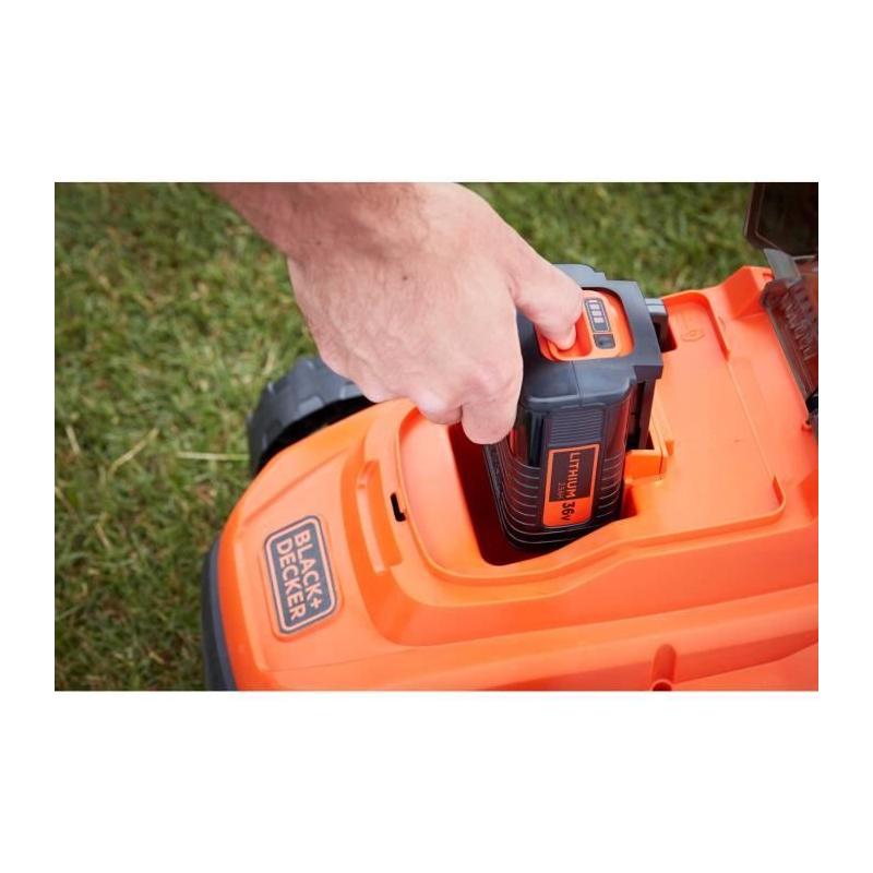 Tondeuse à Gazon Electrique Sans Fil 36V - BLACK+DECKER