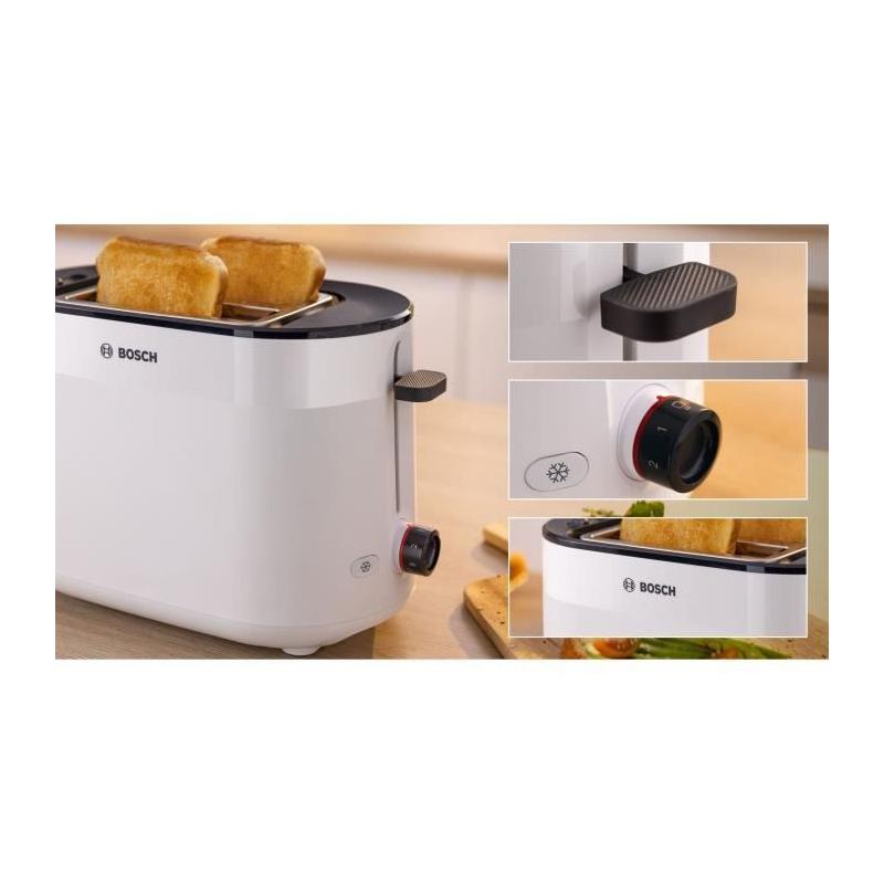Toaster BOSCH MyMoment - Blanc - 2 tranches