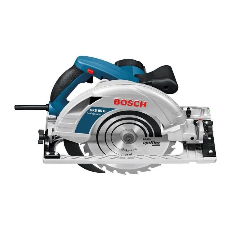 Scie circulaire Bosch Professional GKS 85G, puissante lame de 235mm - 060157A900